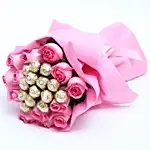 Special Roses And Ferrero Rocher Bouquet