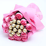 Special Roses And Ferrero Rocher Bouquet