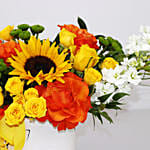 Hello Sunshine Mixed Flowers Box