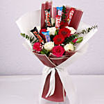 Lovely Blooms And Chocolates Bouquet