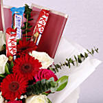 Lovely Blooms And Chocolates Bouquet