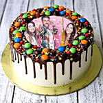 Mnm Chocolate Birthday Photo Cake 1.5 Kg