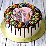 Mnm Chocolate Birthday Photo Cake 1.5 Kg