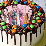 Mnm Chocolate Birthday Photo Cake 1.5 Kg