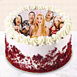 Red Velvet Photo Cake For Birthday 1.5 Kg
