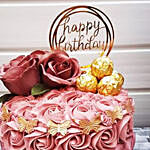 Rosy Birthday Cake Half Kg