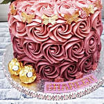 Rosy Birthday Cake Half Kg