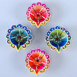 Multi Color Diyas Set Of 4