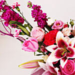 Pink Butterfly Floral Box Arrangement