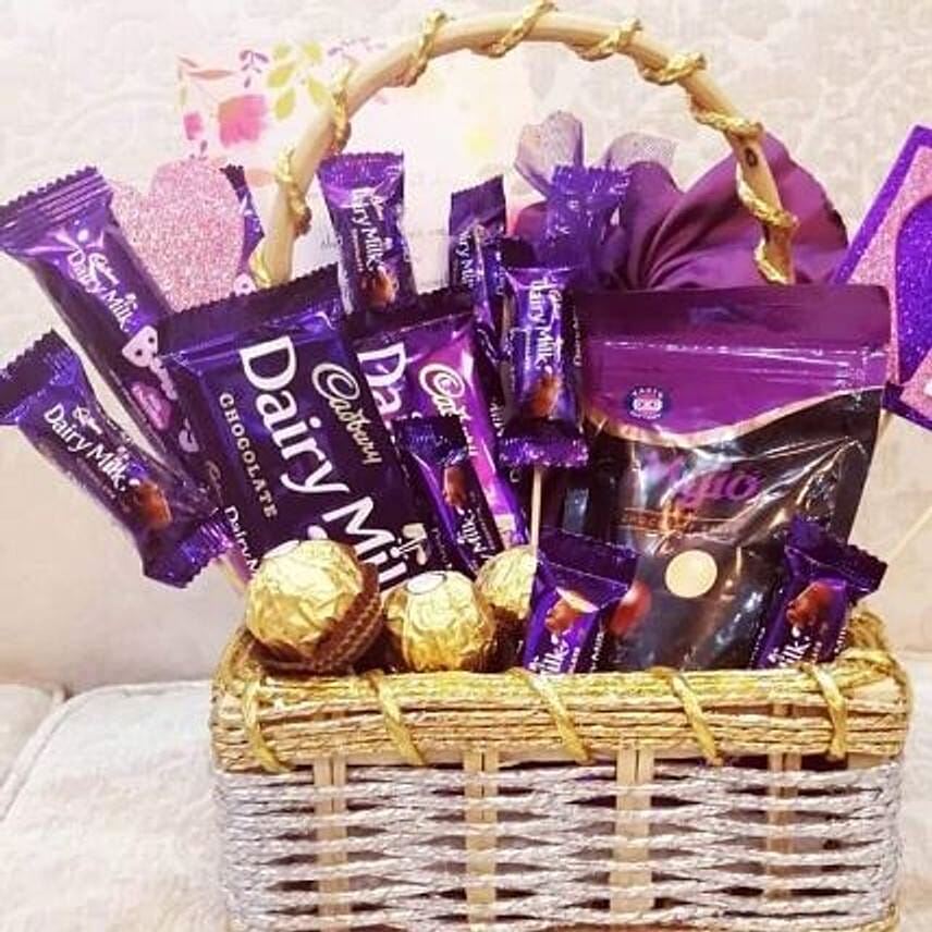 Dairy Milk with Rocher Basket