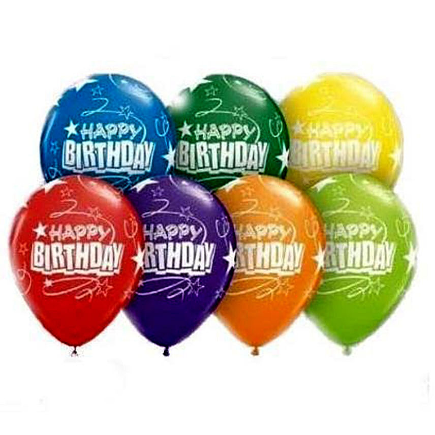 Happy Birthday Helium Balloons