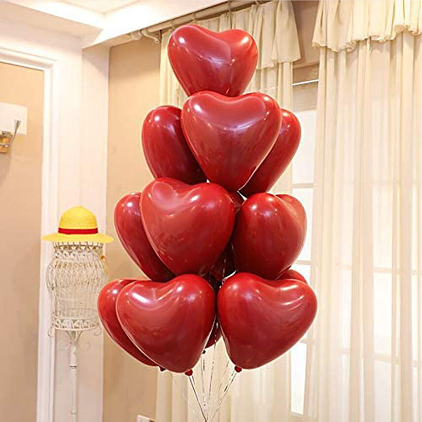 Red Heart Shape Balloons