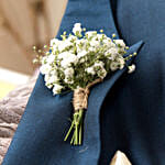 Elegant Gypsophila Boutonniere