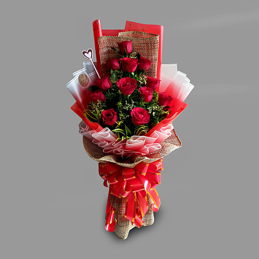 Beautiful Red Roses Bouquet