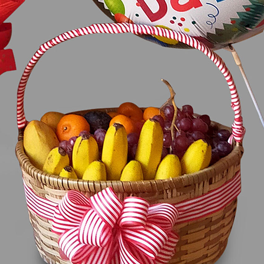 5k Money bouqet and fruity basket