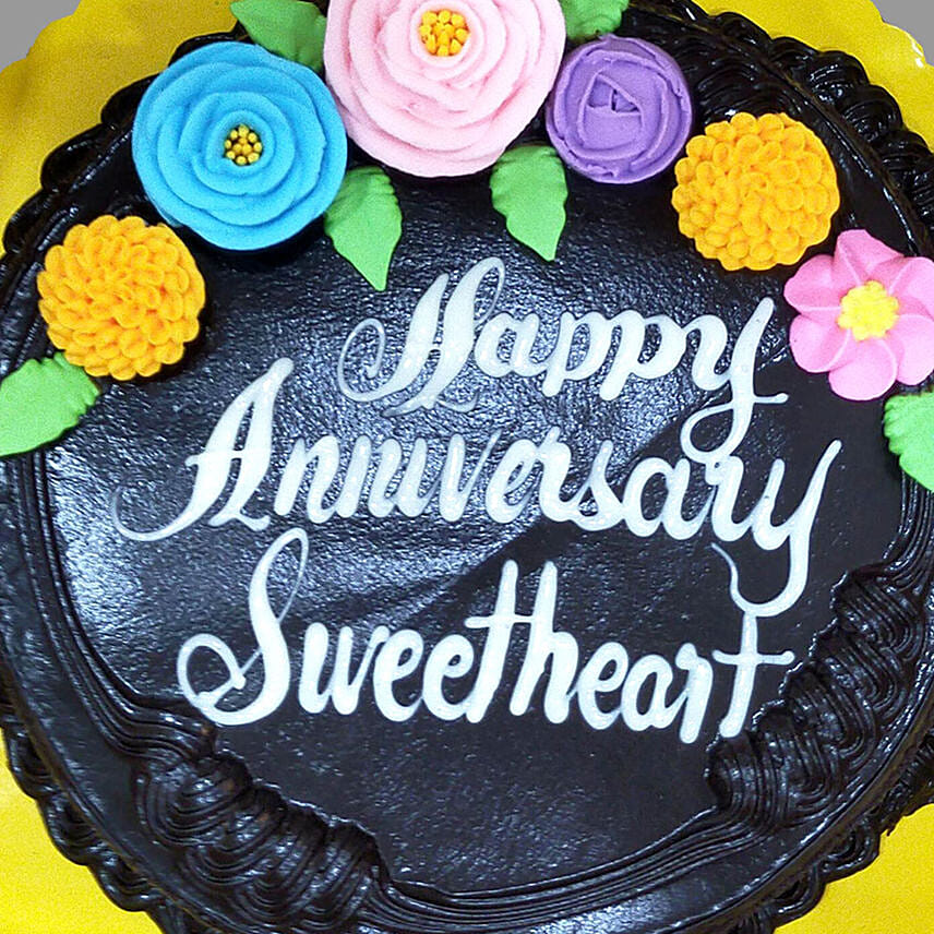 Delectable Anniversary Chocolate Cake