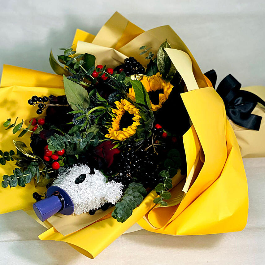 Halloween Sunflower Arrangement