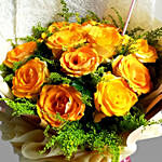 Bright Orange Roses Bouquet
