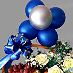 Fruits With Flowers And Balloons