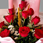 Red Roses Bouquet And Teddy Bear