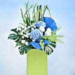 Soothing Mixed Flowers Green Stand