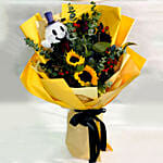 Halloween Sunflower Arrangement