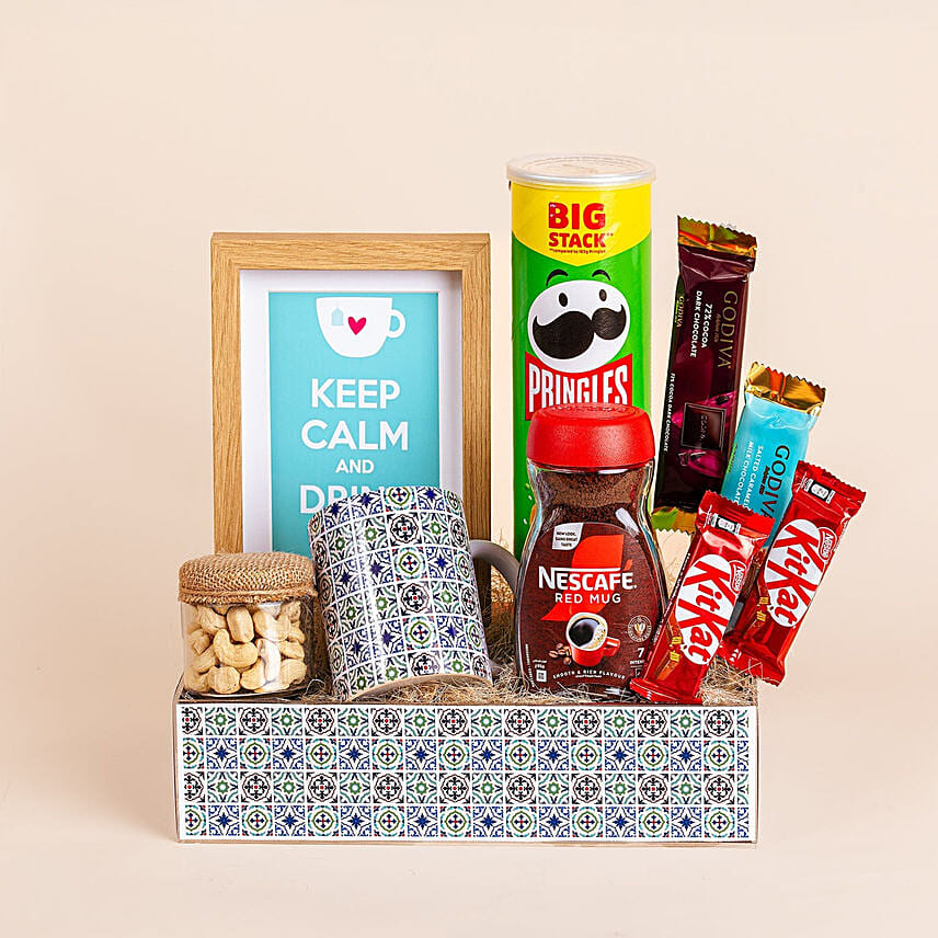 Brew & Bites Acrylic Tray Brew & Bites Acrylic Tray: Send Gift Hampers To Qatar