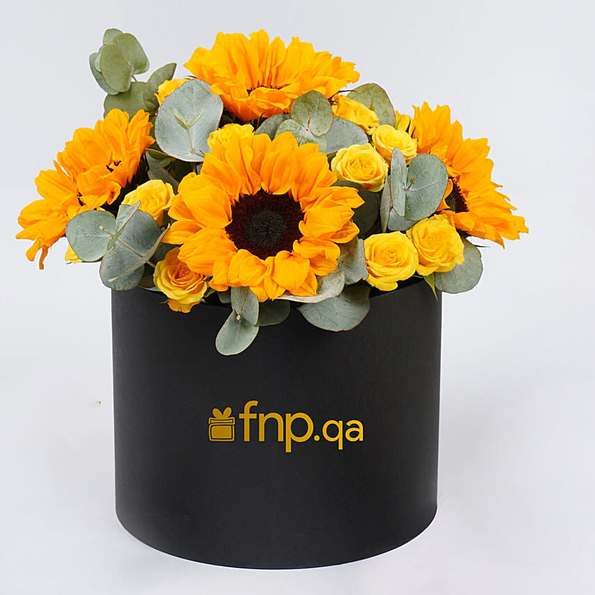 Bright Sunflowers Bright Sunflowers: أرسل عباد الشمس إلى قطر