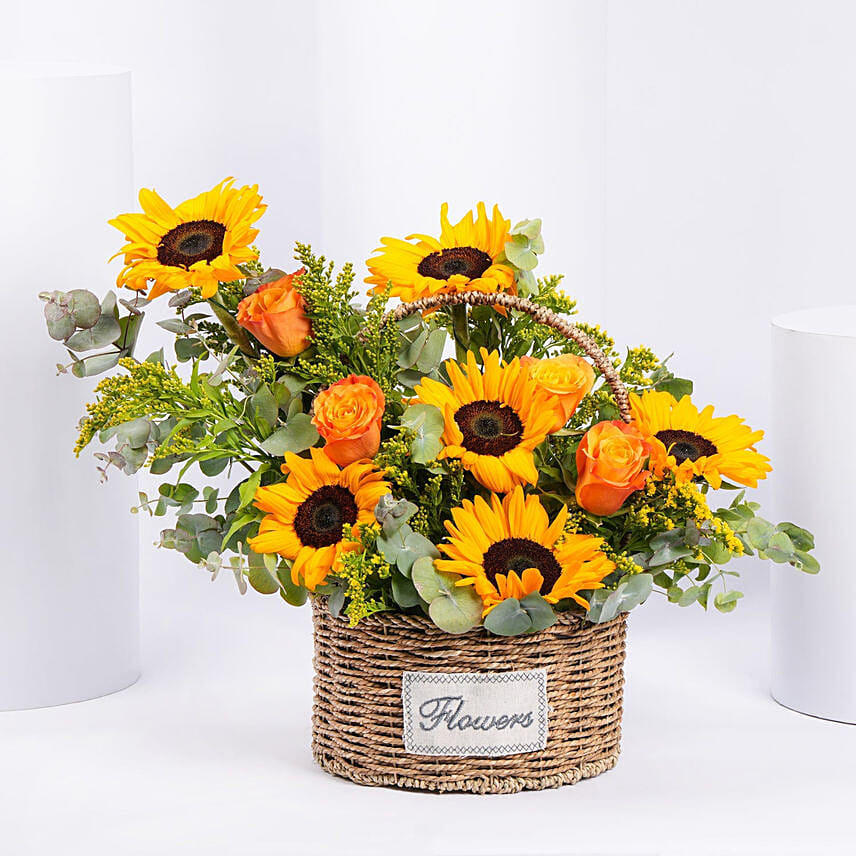 Sunflower Basket Sunflower Basket: