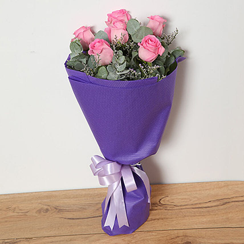 Bouquet Of Pink Roses QT