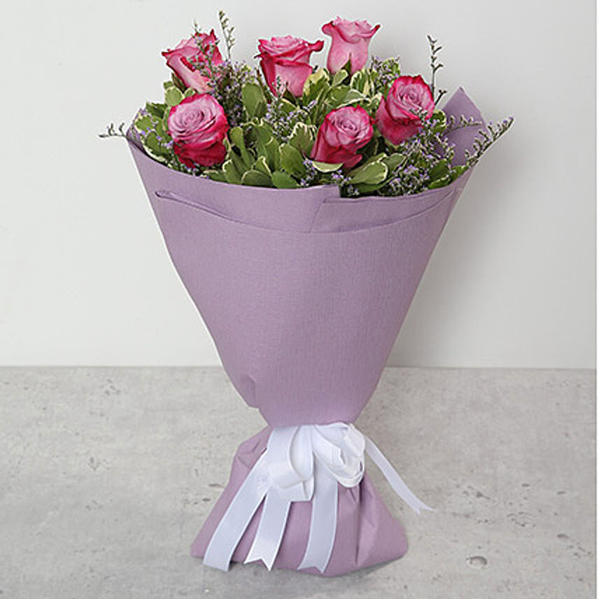 Bouquet Of Purple Roses QT