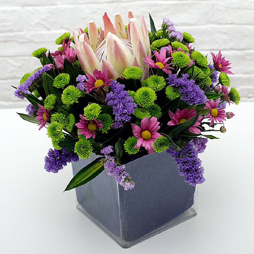 Exotic Flower Vase Arrangement