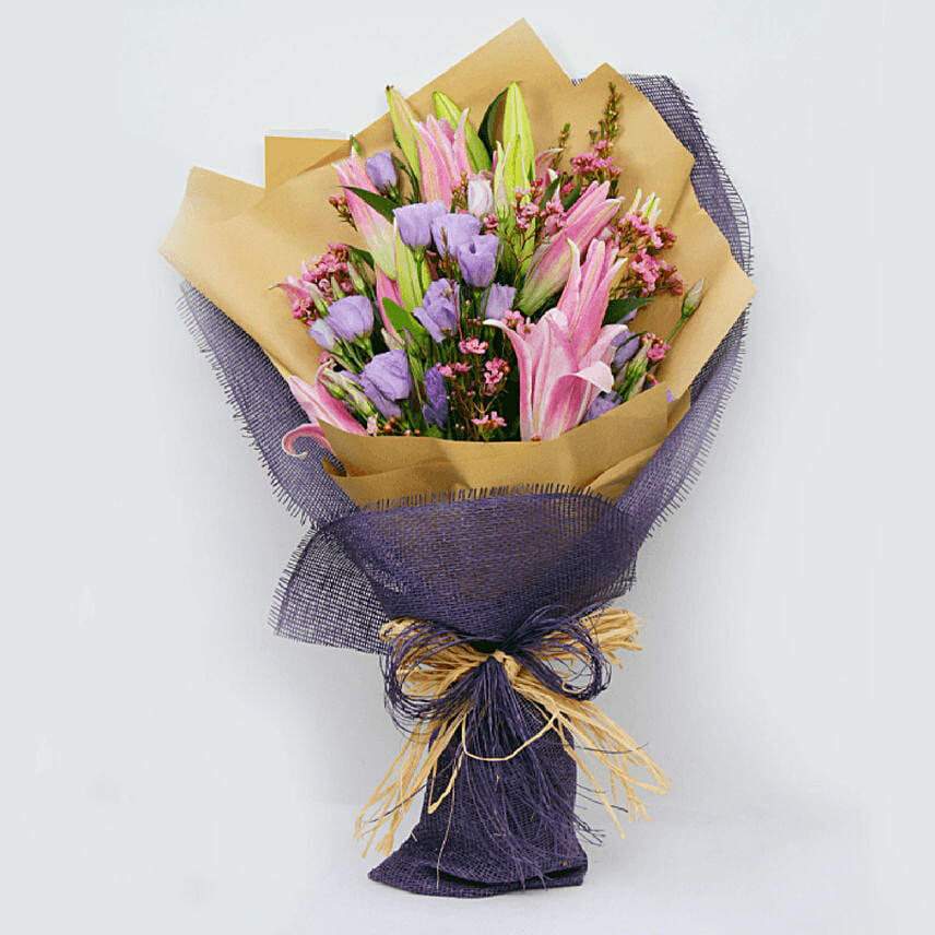 Lilies & Lisianthus Bouquet