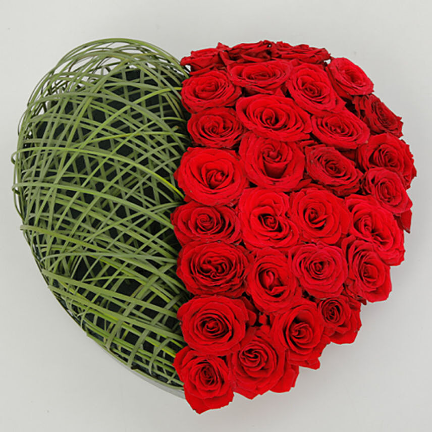 Lovely Red Roses Arrangement