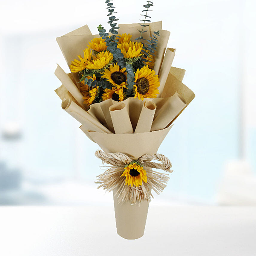 10 Sunflowers Bouquet