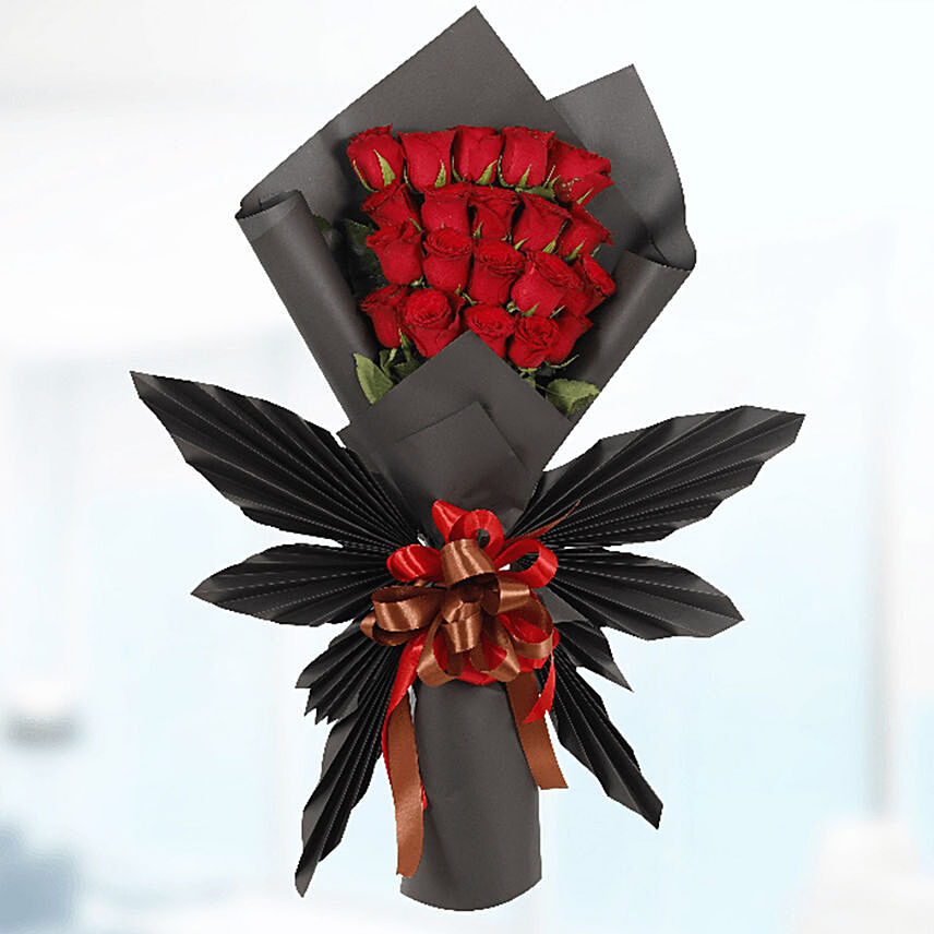 20 Red Roses Butterfly Bouquet