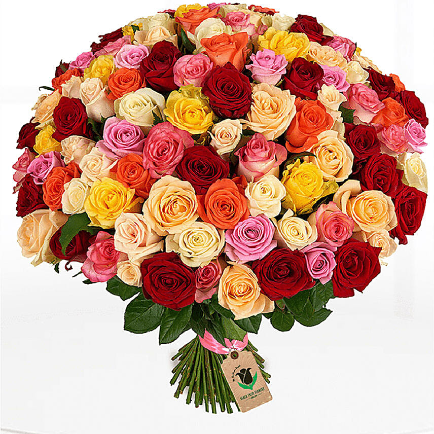 30 Enchanting Mix Roses Bunch