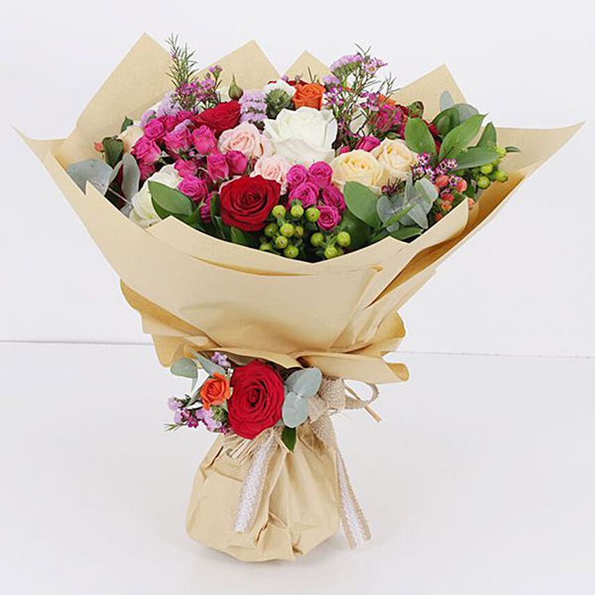 30 Mixed Flower Stems Bouquet