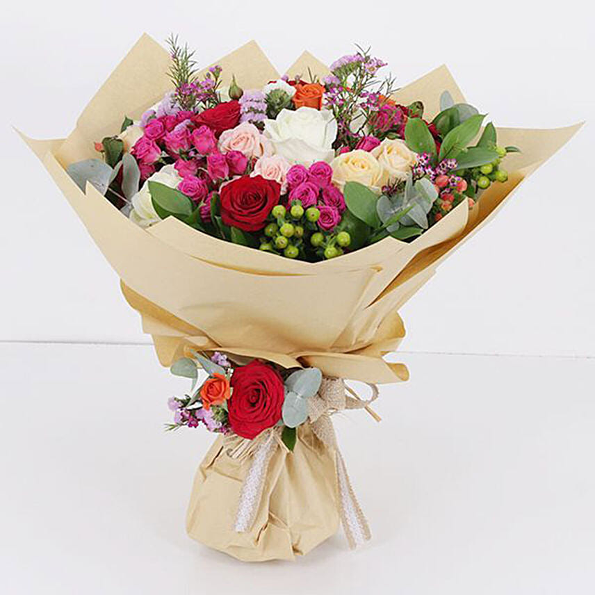 30 Mixed Flower Stems Bouquet