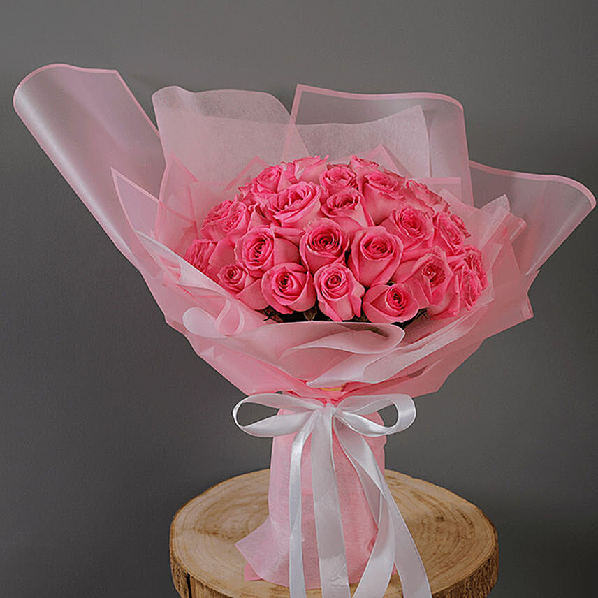 40 Stems Pink Roses Bouquet