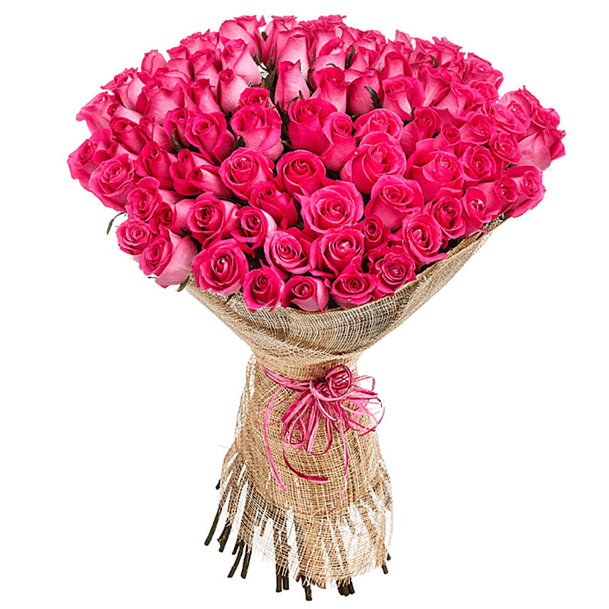 75 Elegant Pink Roses Bouquet