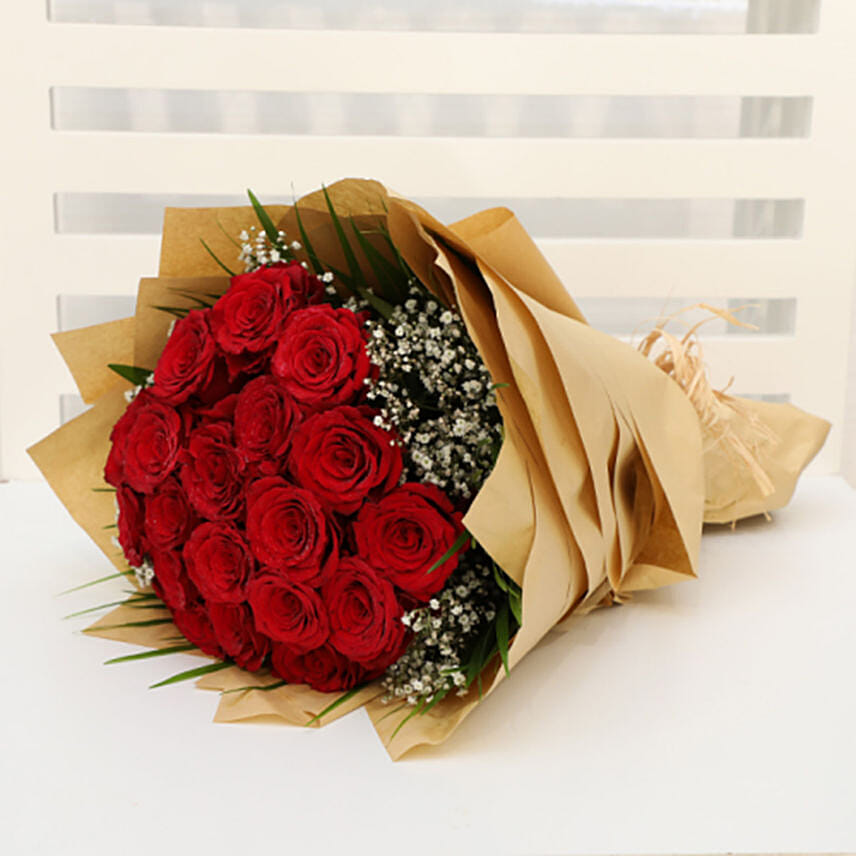 Bewitching 20 Stems Red Roses