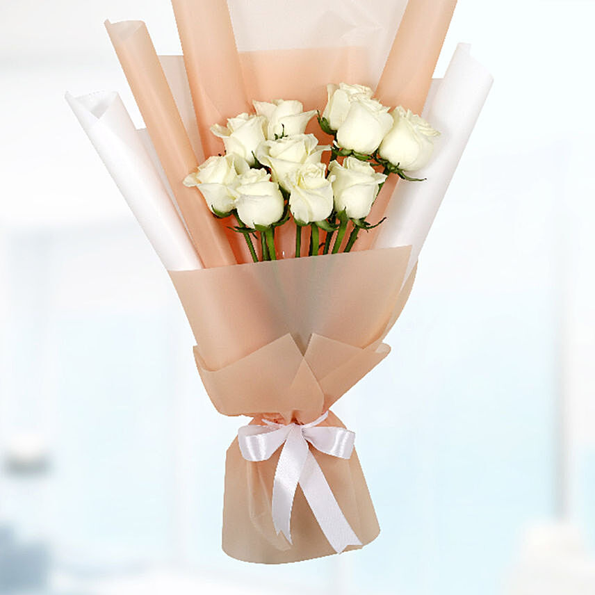 Bouquet Of 20 White Roses
