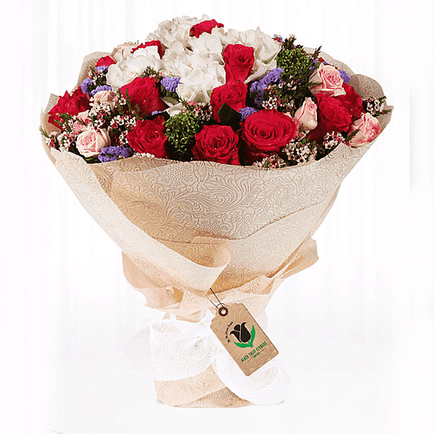 Memorable Mixed Flower Bouquet- Deluxe