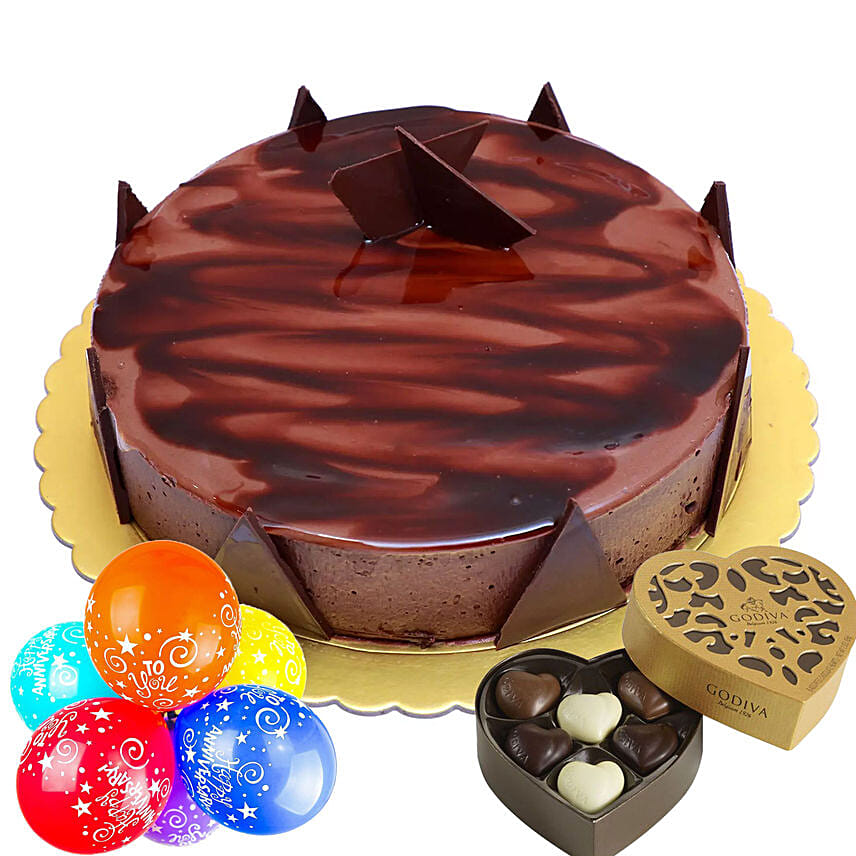 Anniversary Special Ganache Cake Combo