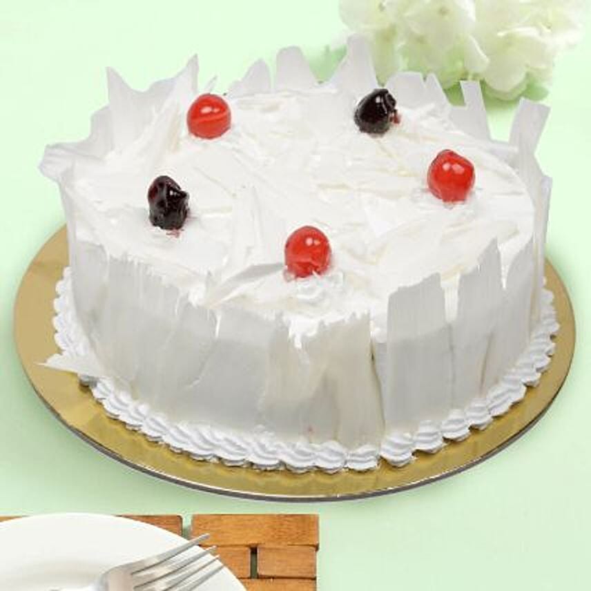 Rich White Forest Cake