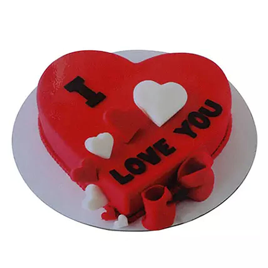 Heart Shape I Love You Cake