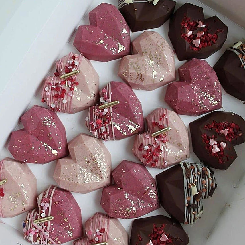 Heart Shape Chocolate Flavor Cakesicles