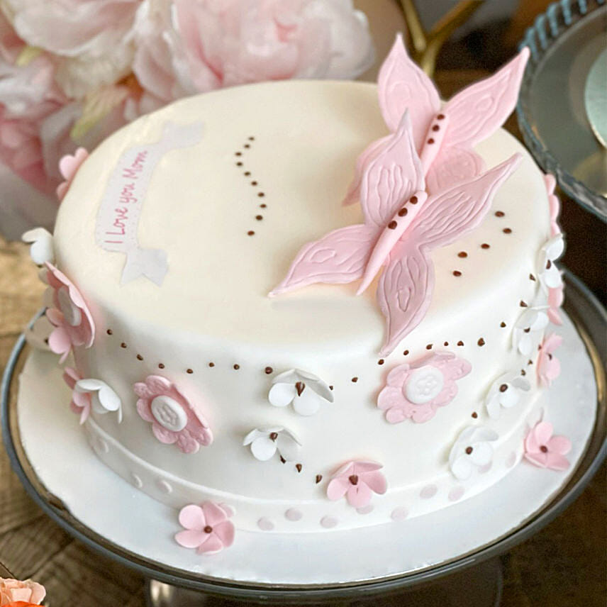 Butterfly Vanilla Cake