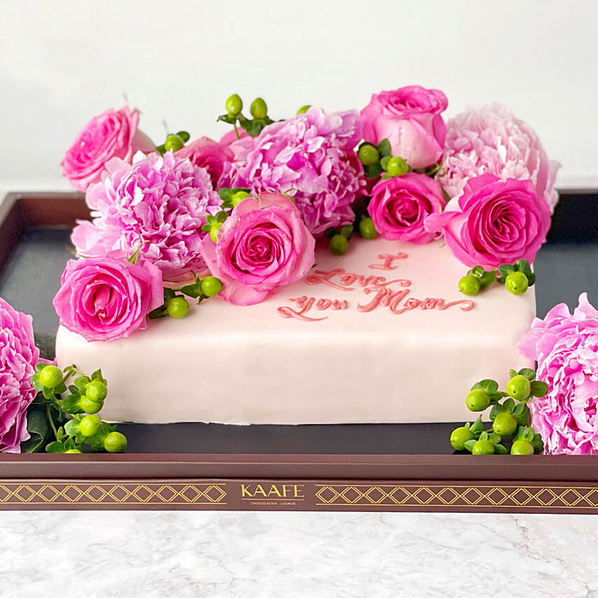 Loaded Flowery Chocolate Cake
